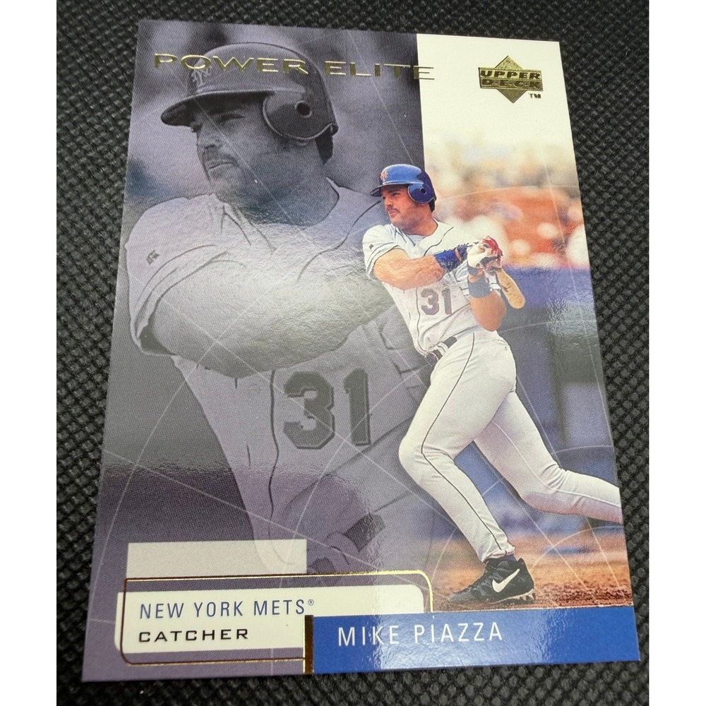 1999 Upper Deck Power Elite Mike Piazza New York Mets Baseball Card #7 Catcher